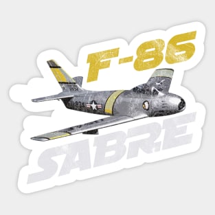 F86 Sabre  Airforce Pilot Gift Modern Warbird Vietnam Korea War Sticker